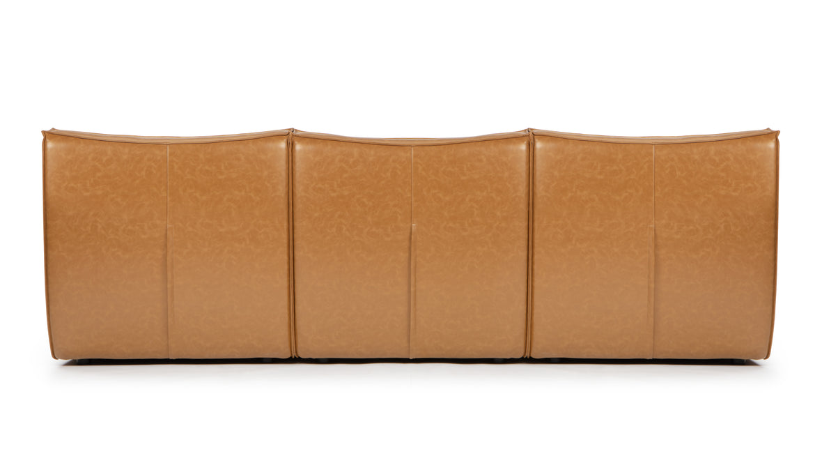 N701 - N701 Sectional, Left Chaise, Bourbon Vegan Leather