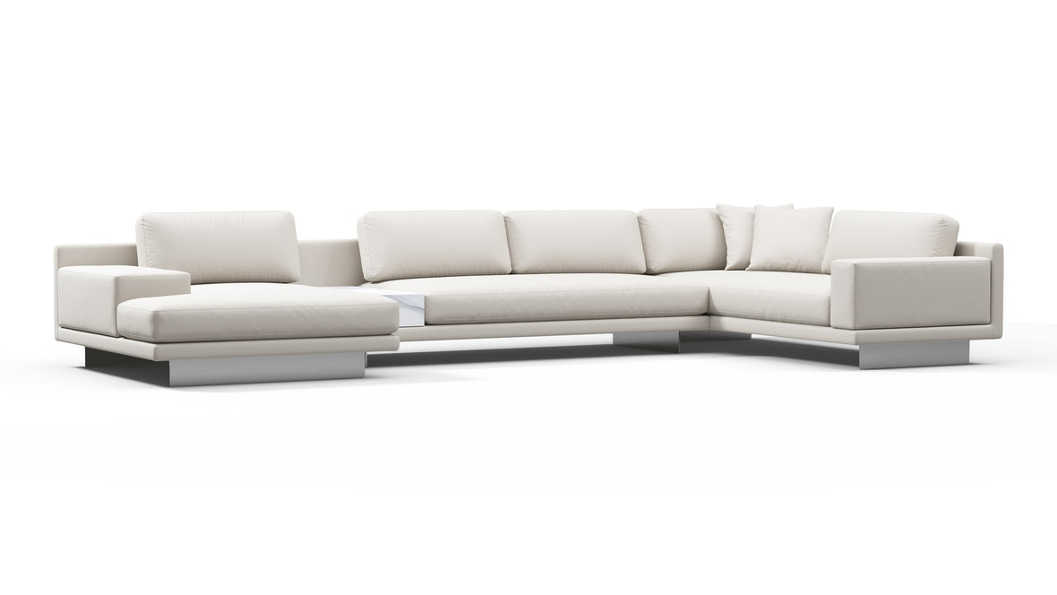 Alessio - Alessio Outdoor Sectional, Large Right Corner, Shell Performance Weave