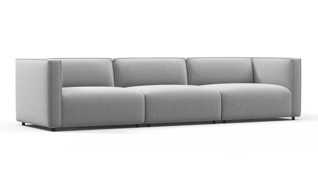 Bond - Bond Outdoor Three Seater Sofa, Dove Grey Performance Weave