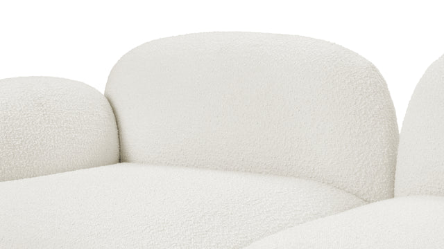 Gigi - Gigi Two Seater Sofa, White Boucle