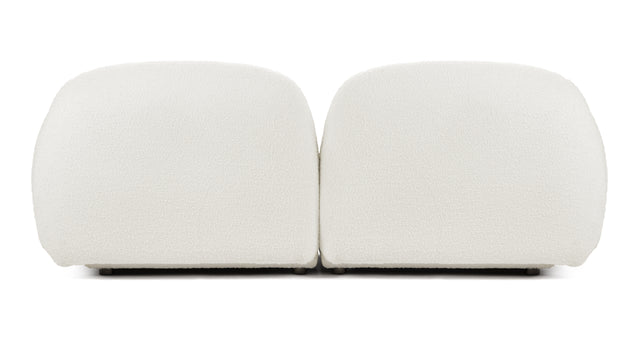 Gigi - Gigi Two Seater Sofa, White Boucle