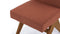 Jeanneret - Jeanneret Upholstered Side Chair, Burnt Red Weave
