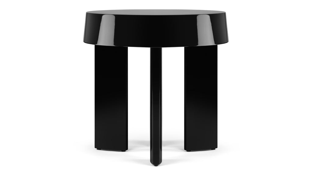 Giles Side Table, Black Gloss Interior Icons