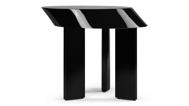Giles - Giles Side Table, Black Gloss