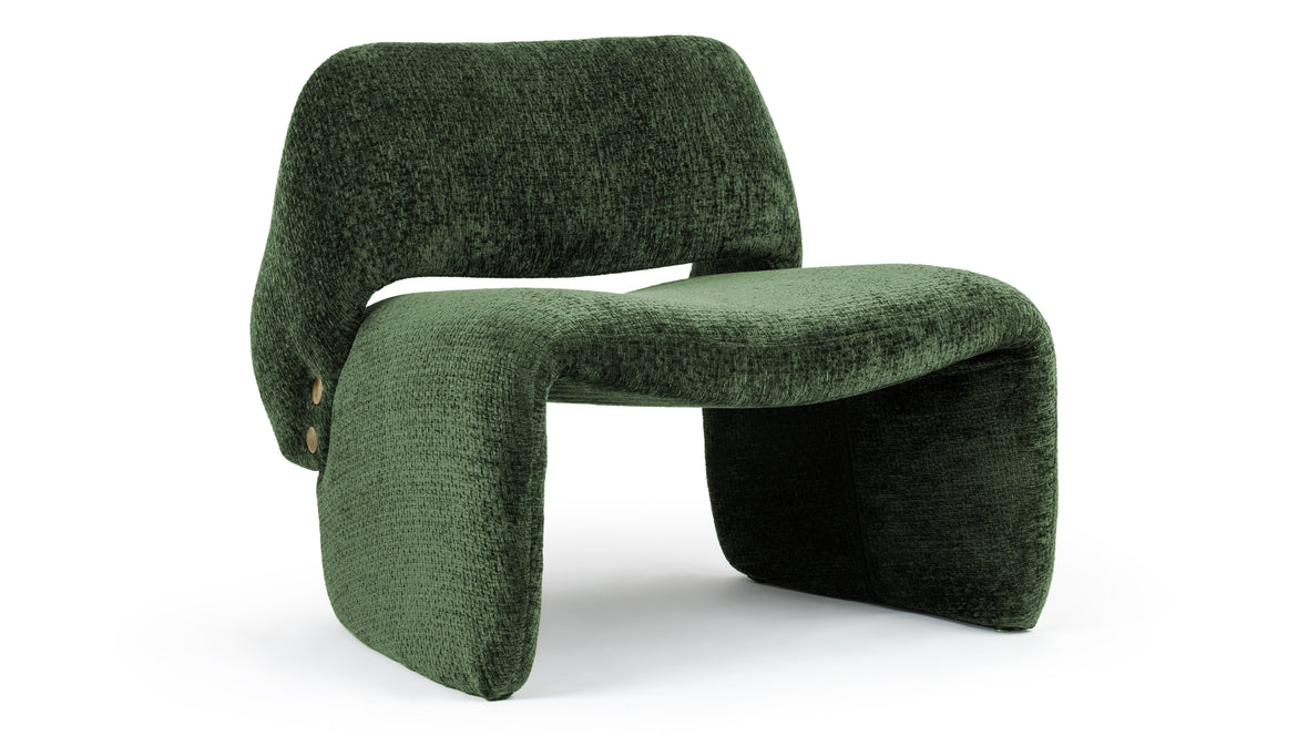 Ferra - Ferra Lounge Chair, Royal Sage Velvet