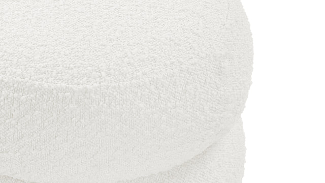 Noa - Noa Ottoman, Small, Porcelain Boucle