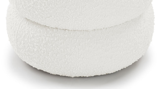 Noa - Noa Ottoman, Small, Porcelain Boucle