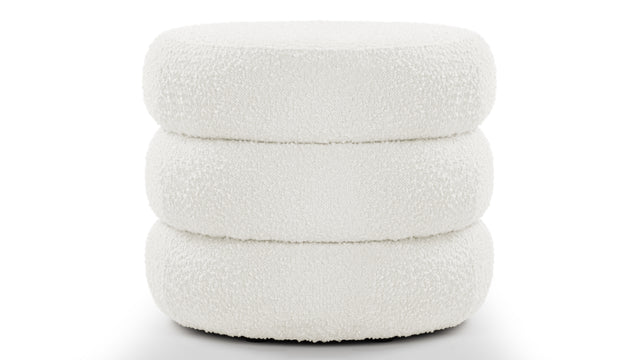 Noa - Noa Ottoman, Medium, Porcelain Boucle