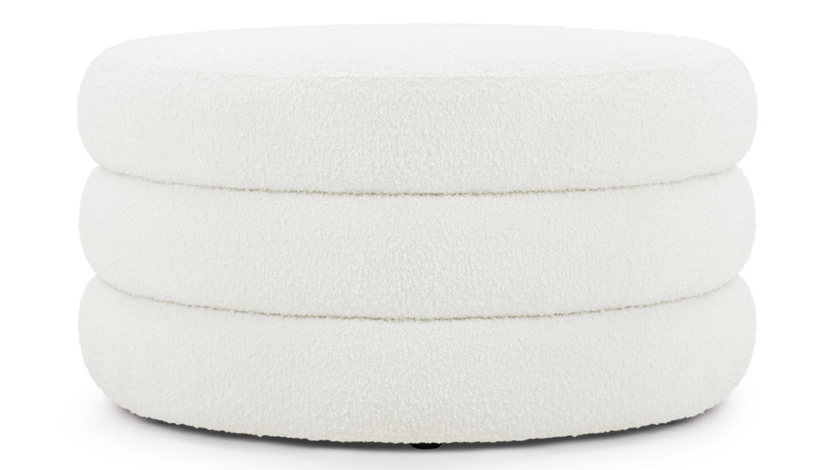 Noa - Noa Ottoman, Large, Porcelain Boucle