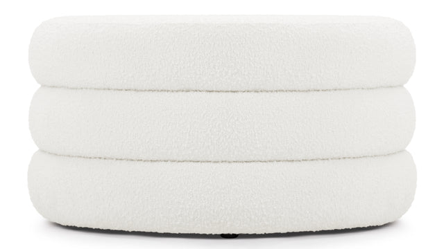 Noa - Noa Ottoman, Large, Porcelain Boucle