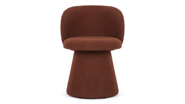 Ria - Ria Side Chair, Ginger Boucle