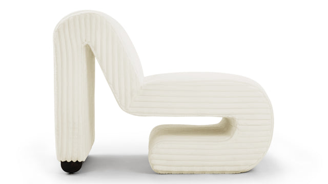 Ceres - Ceres Lounge Chair, White Vegan Fur