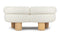 Dahl - Dahl Two Seater Sofa, Luxe White Boucle