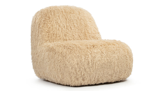 Rocha - Rocha Lounge Chair, Honey Vegan Fur