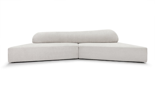On the Rocks - On The Rocks Sofa, Small, Luxe Light Gray Weave