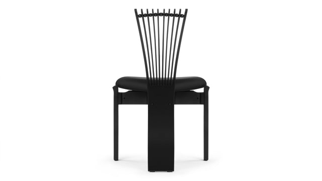 Asuka - Asuka Side Chair, Ink Black Vegan Leather