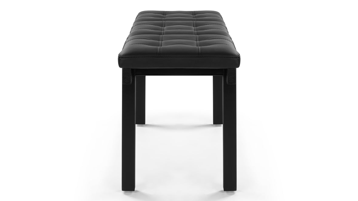 Anders - Anders Bench, Ink Black Vegan Leather