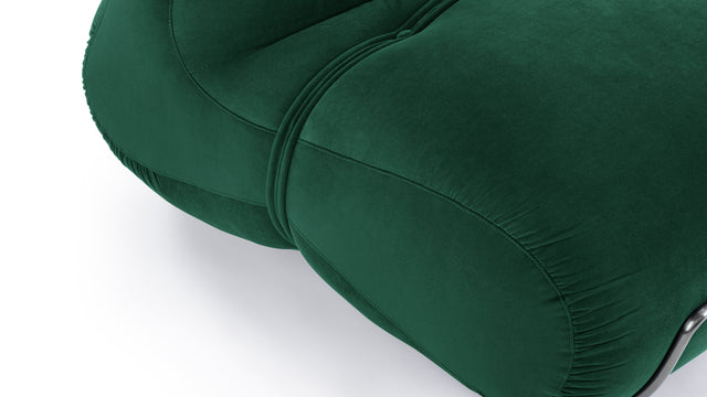 Bao - Bao Lounge Chair, Emerald Velvet