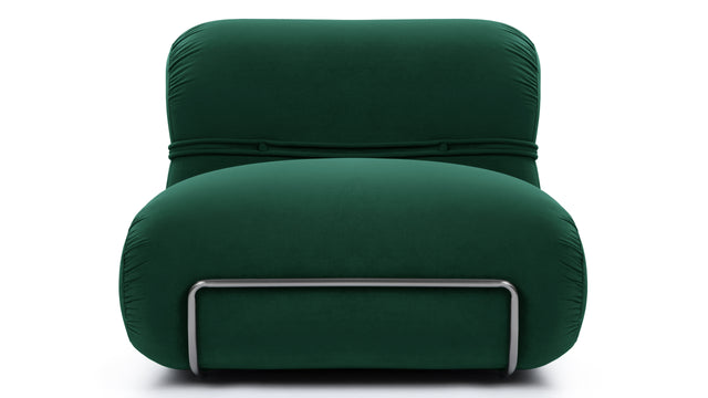 Bao - Bao Lounge Chair, Emerald Velvet