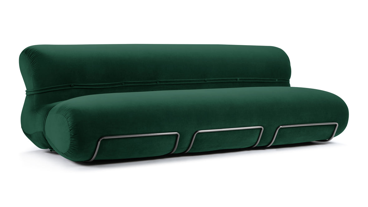 Bao - Bao Three Seater Sofa, Emerald Velvet