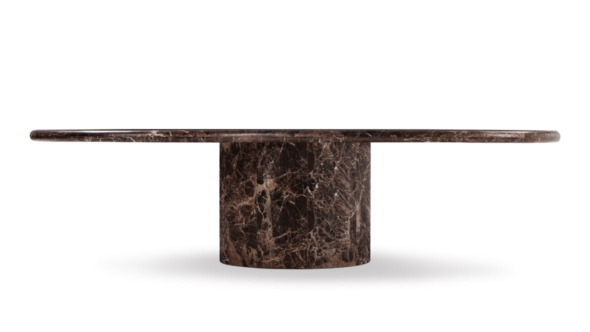 Cloud - Cloud Coffee Table, Dark Emperador Marble