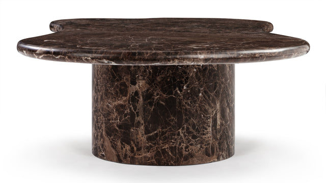 Cloud - Cloud Coffee Table, Dark Emperador Marble