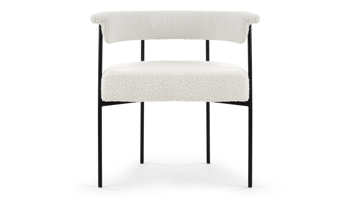 Mei - Mei Armchair, Warm White Boucle