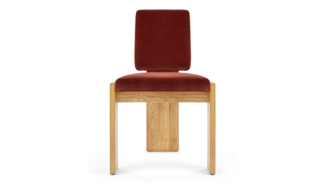 Maxim - Maxim Side Chair, Garnet Velvet