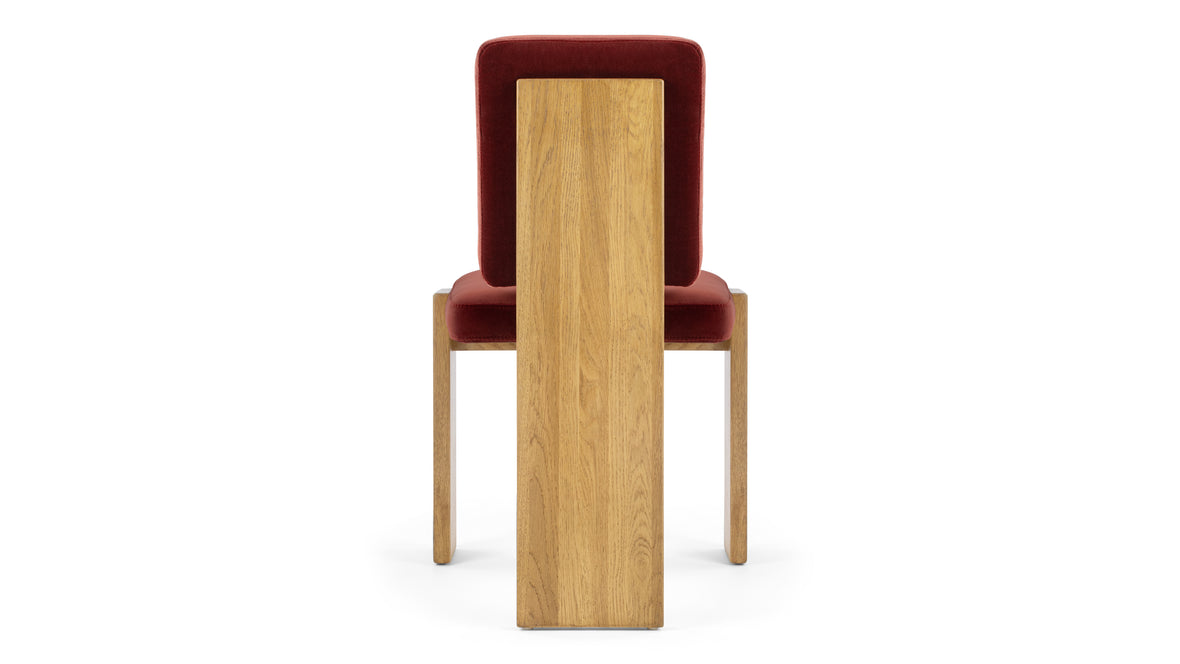 Maxim - Maxim Side Chair, Garnet Velvet