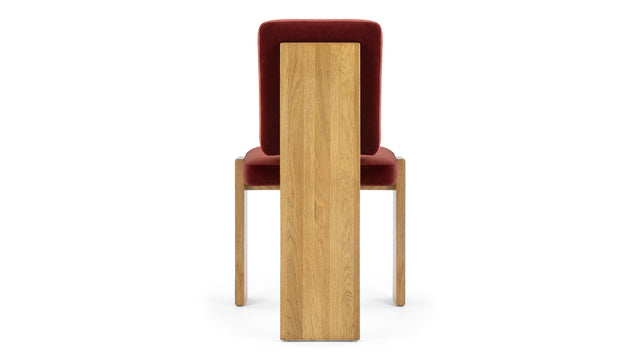 Maxim - Maxim Side Chair, Garnet Velvet