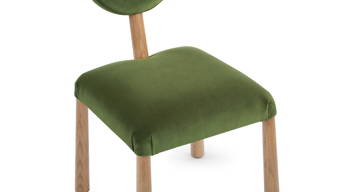 Fossie - Fossie Side Chair, Moss Green Velvet