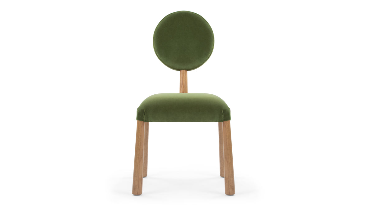 Fossie - Fossie Side Chair, Moss Green Velvet