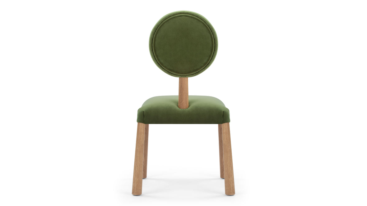 Fossie - Fossie Side Chair, Moss Green Velvet