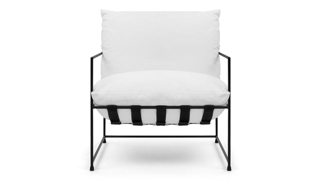 Hudson - Hudson Lounge Chair, Snow White Linen