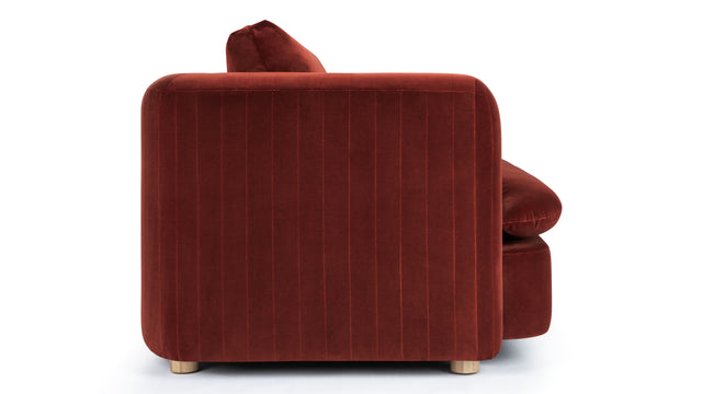 Morrell - Morrell Two Seater Sofa, Garnet Velvet