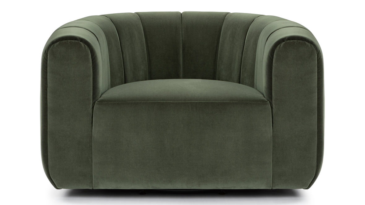 Hayward - Hayward Lounge Chair, Seaglass Velvet