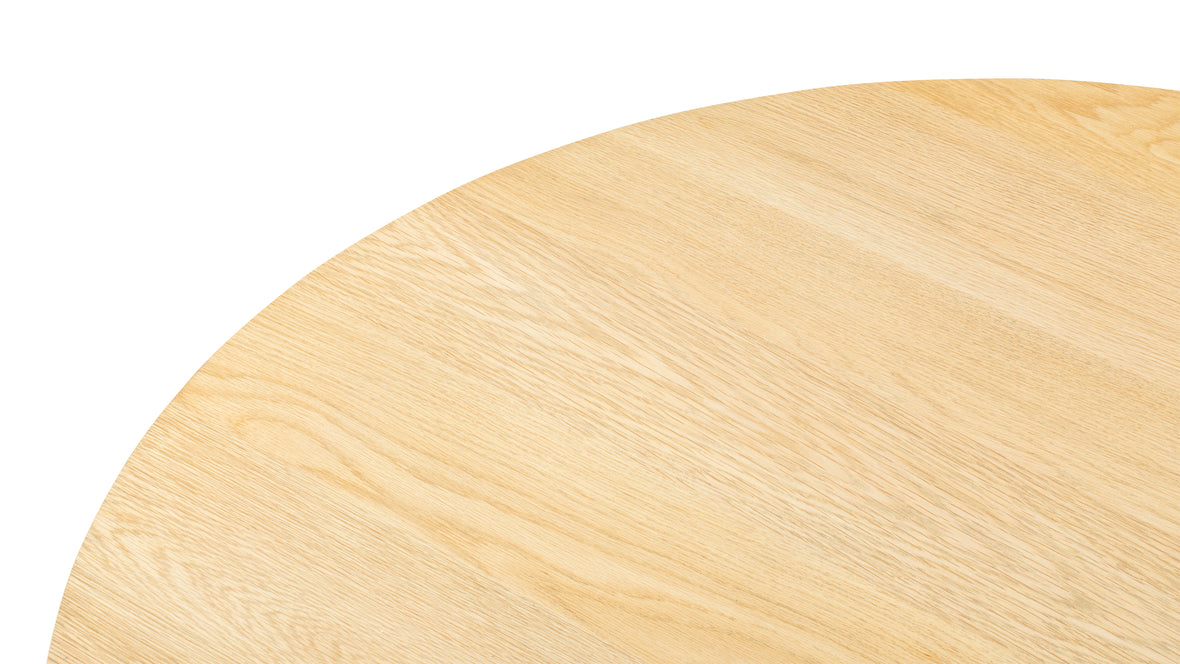 Amalfi - Amalfi Round Dining Table, Light Oak, 49in