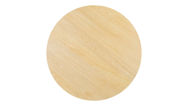 Amalfi - Amalfi Round Dining Table, Light Oak, 49in