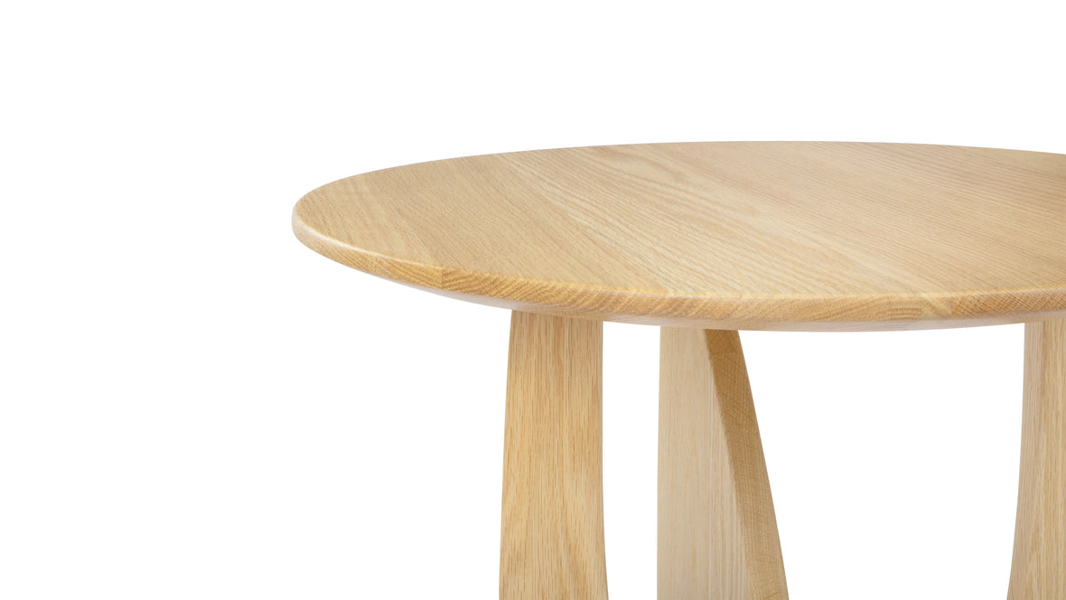 Geometric - Geometric Side Table, Light Oak