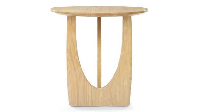 Geometric - Geometric Side Table, Light Oak