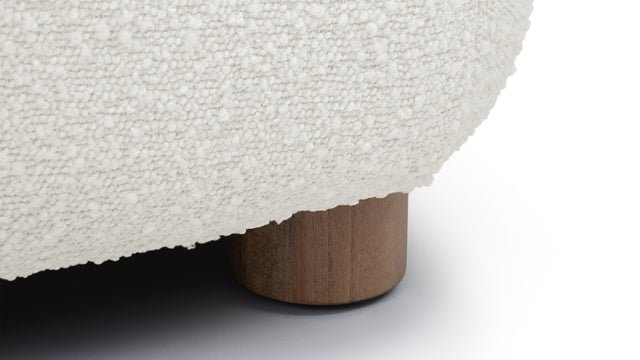 Jensen - Jensen Ottoman, Warm White Boucle