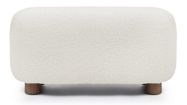 Jensen - Jensen Ottoman, Warm White Boucle