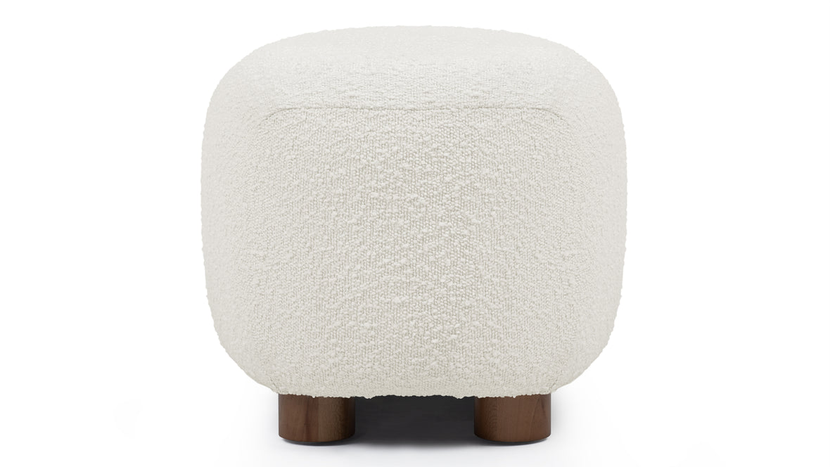 Jensen - Jensen Ottoman, Warm White Boucle