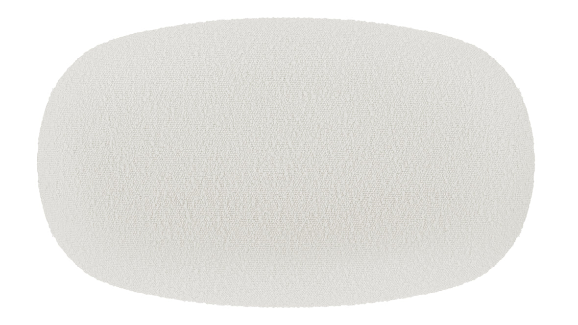 Jensen - Jensen Ottoman, Warm White Boucle