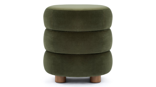 Niner - Niner Ottoman, Fir Green Velvet