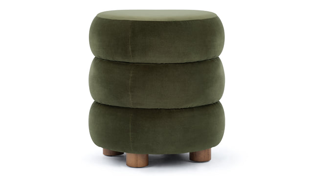 Niner - Niner Ottoman, Fir Green Velvet