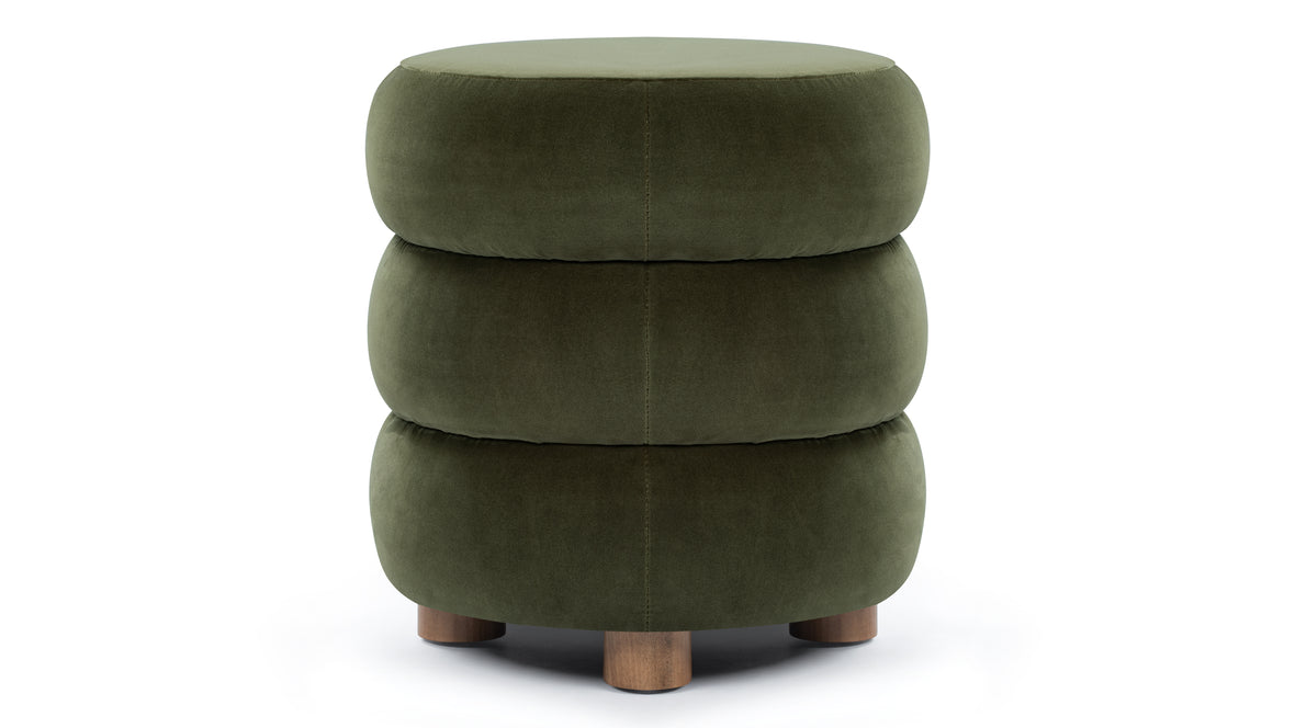 Niner - Niner Ottoman, Fir Green Velvet