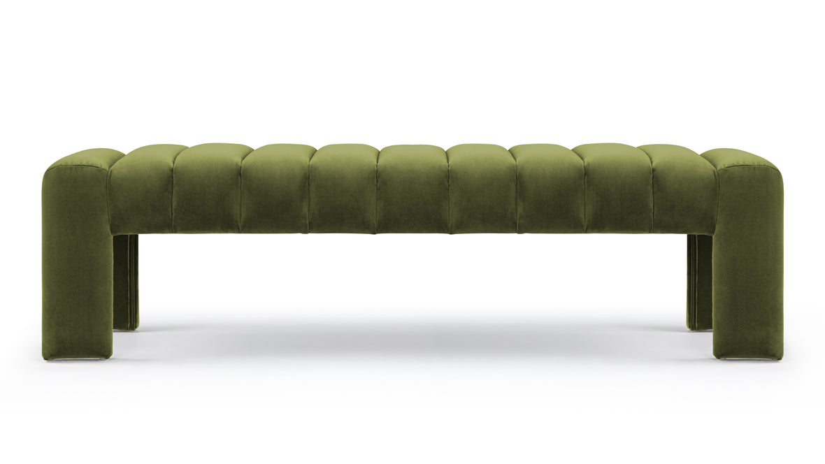 Andora - Andora Bench, Moss Green Velvet