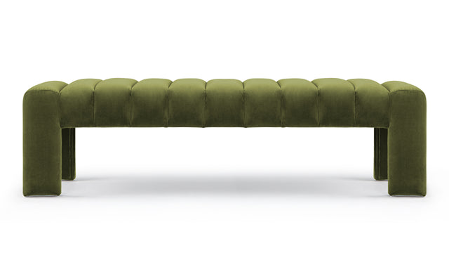 Andora - Andora Bench, Moss Green Velvet