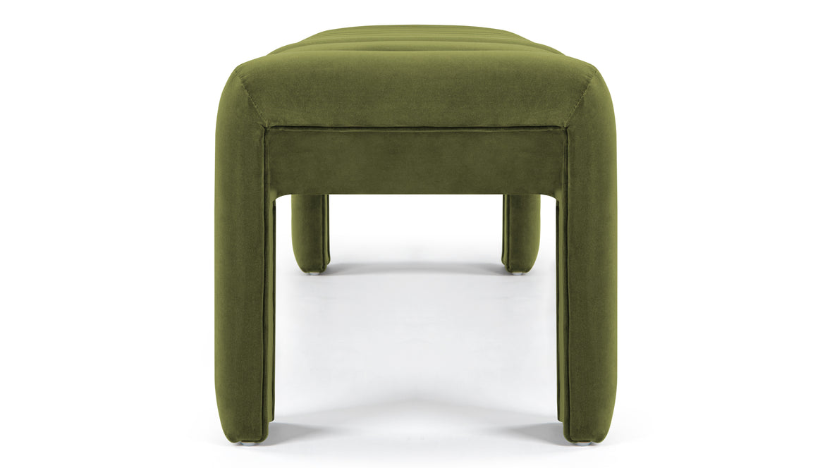 Andora - Andora Bench, Moss Green Velvet